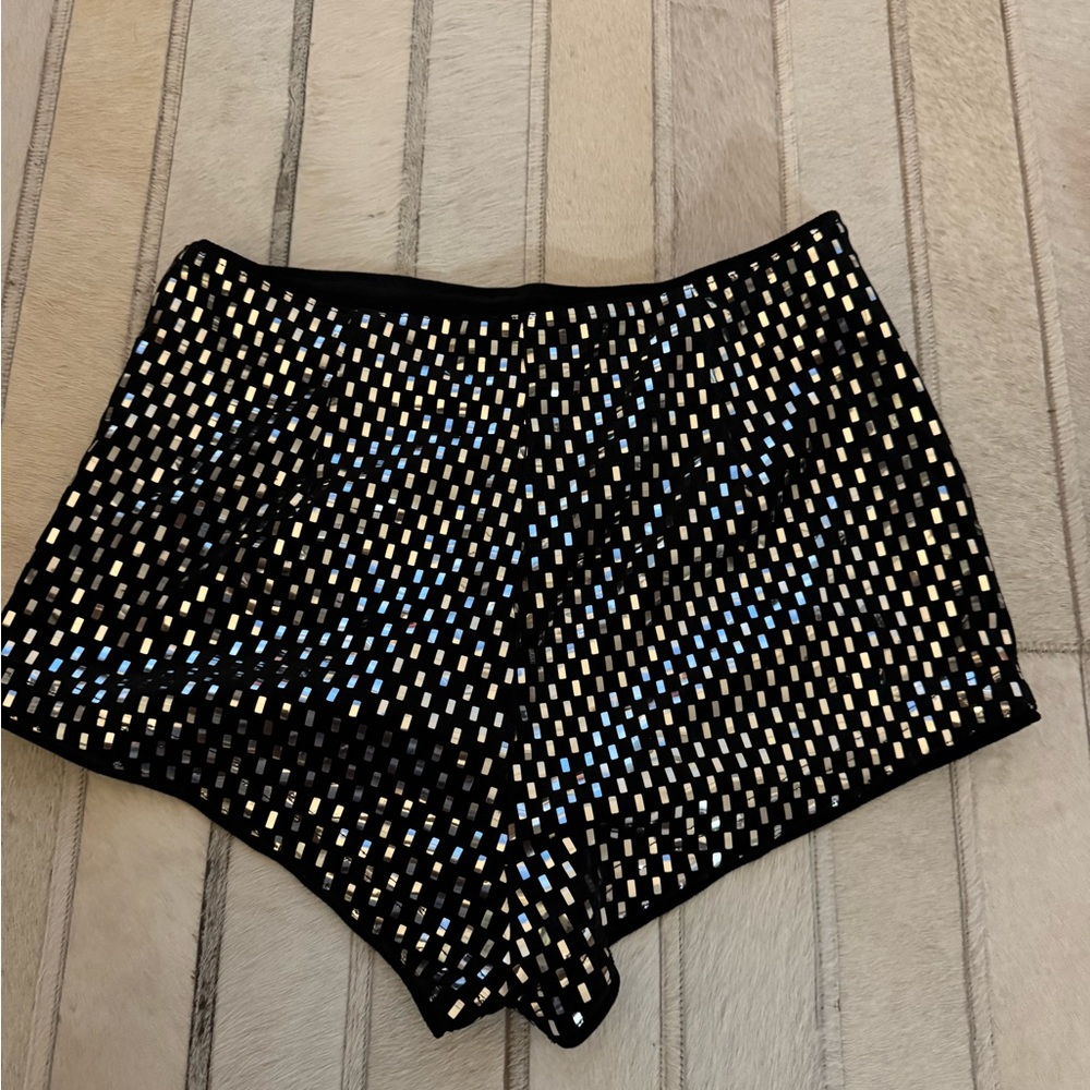 Black and Gold Women's Shorts